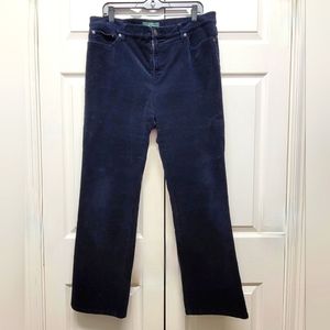 Lauren Ralph Lauren Dark Navy Corduroy Jeans